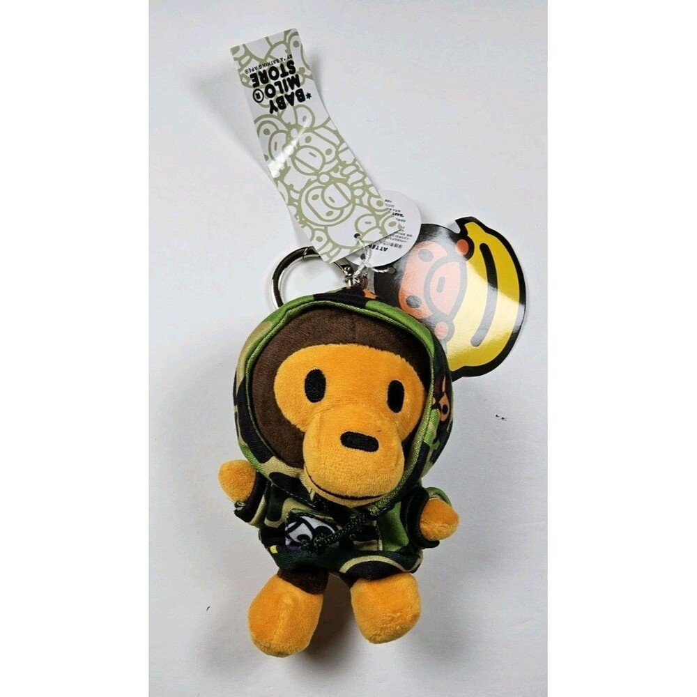 A Bathing Ape BAPE Baby Milo Camo Panda Plush Keychain